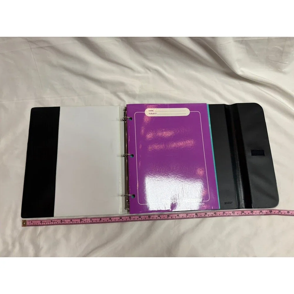VTG Mead TRAPPER KEEPER Neon Delorean Car Synthwave 3-Ring Binder 1980s Binder
